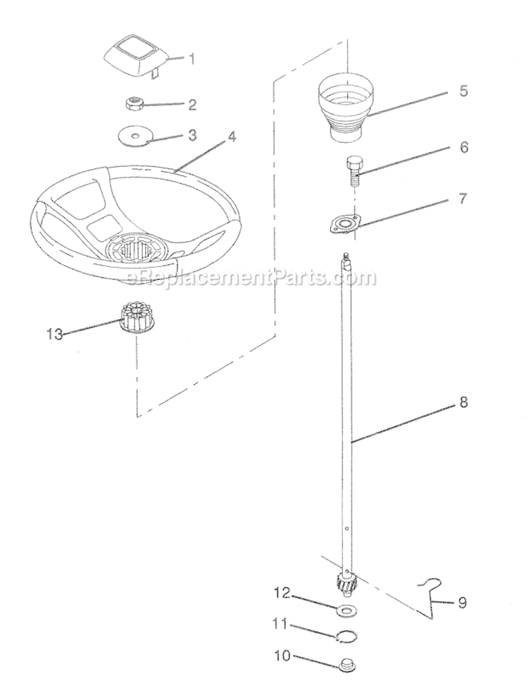 Page F Diagram and Parts List for WE12536A  Weed Eater Lawn Tractor